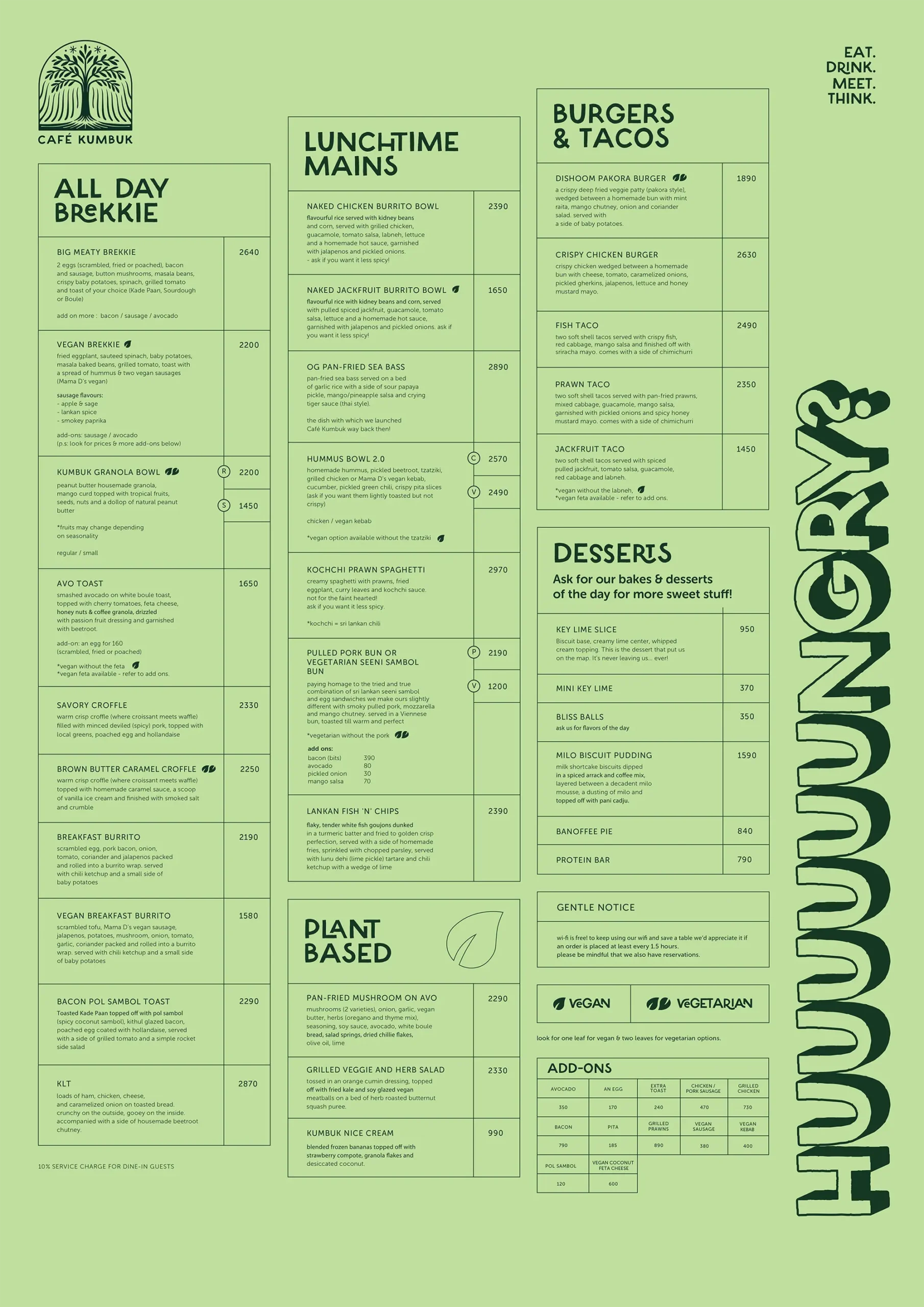 cafe kubuk menu one