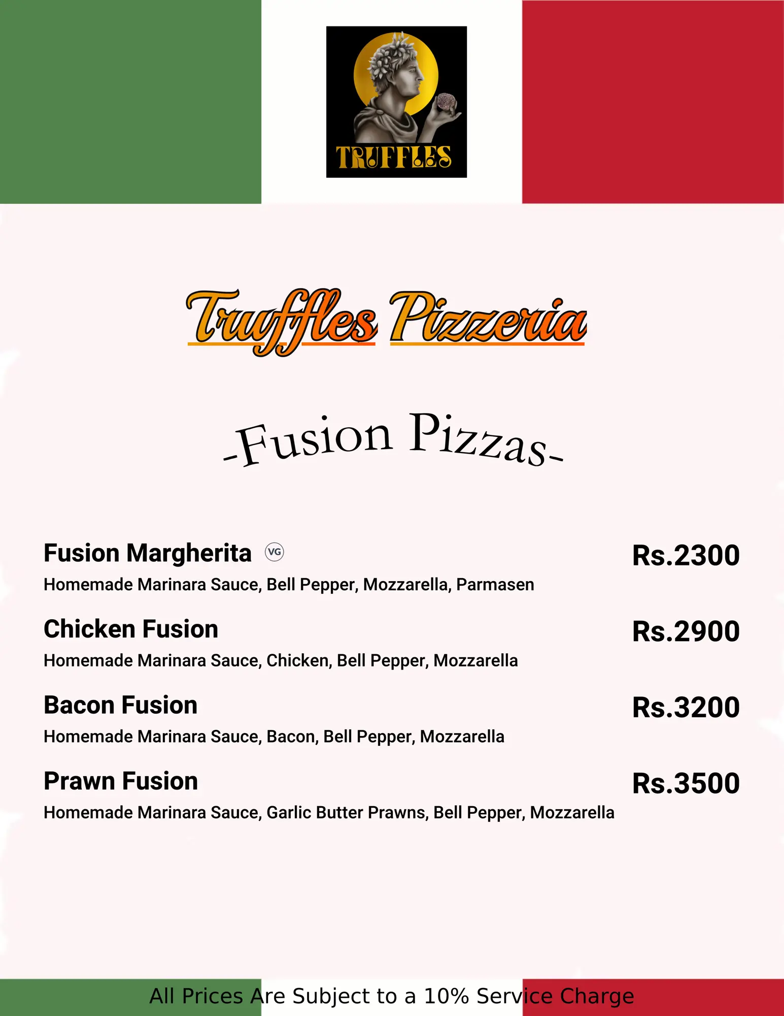 truffles pizzeria fusion pizzas