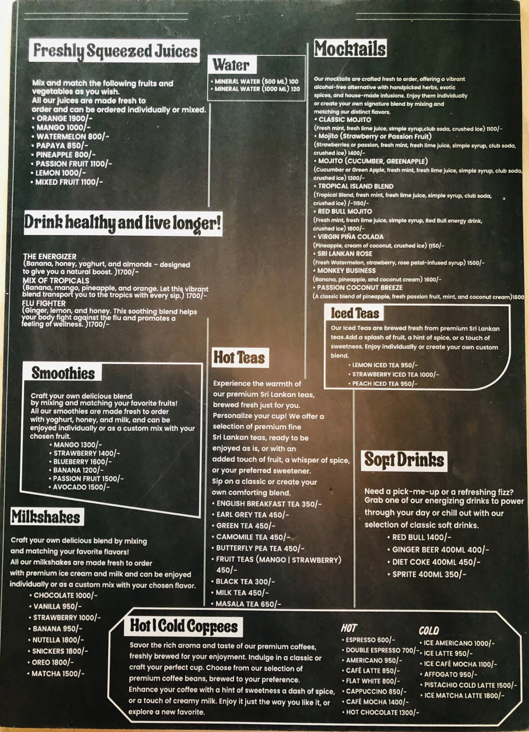 cove cafe menu 2